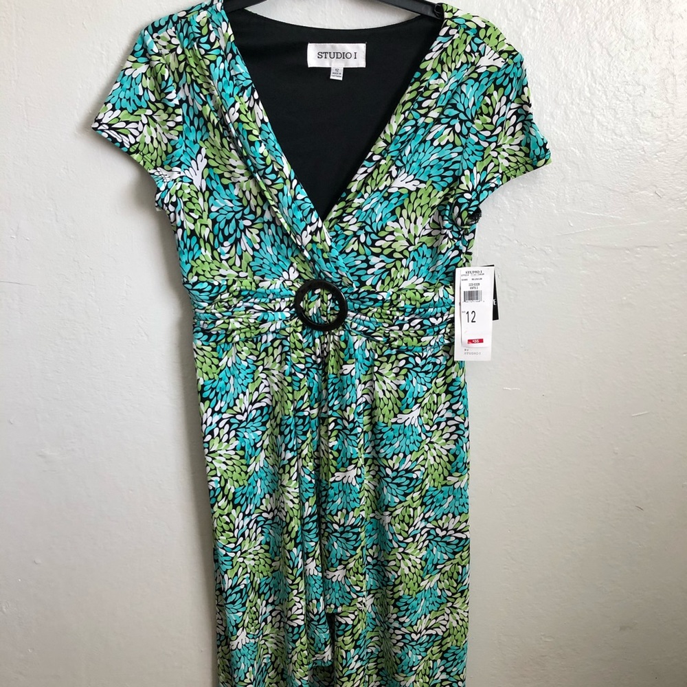Semi long floral dress